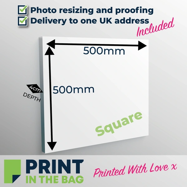 500x500 Canvas Print 4cm 01