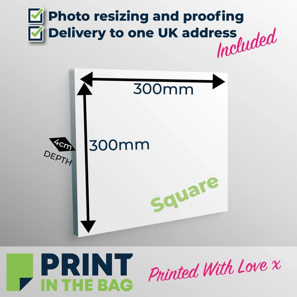 300x300 Canvas Print 4cm 01